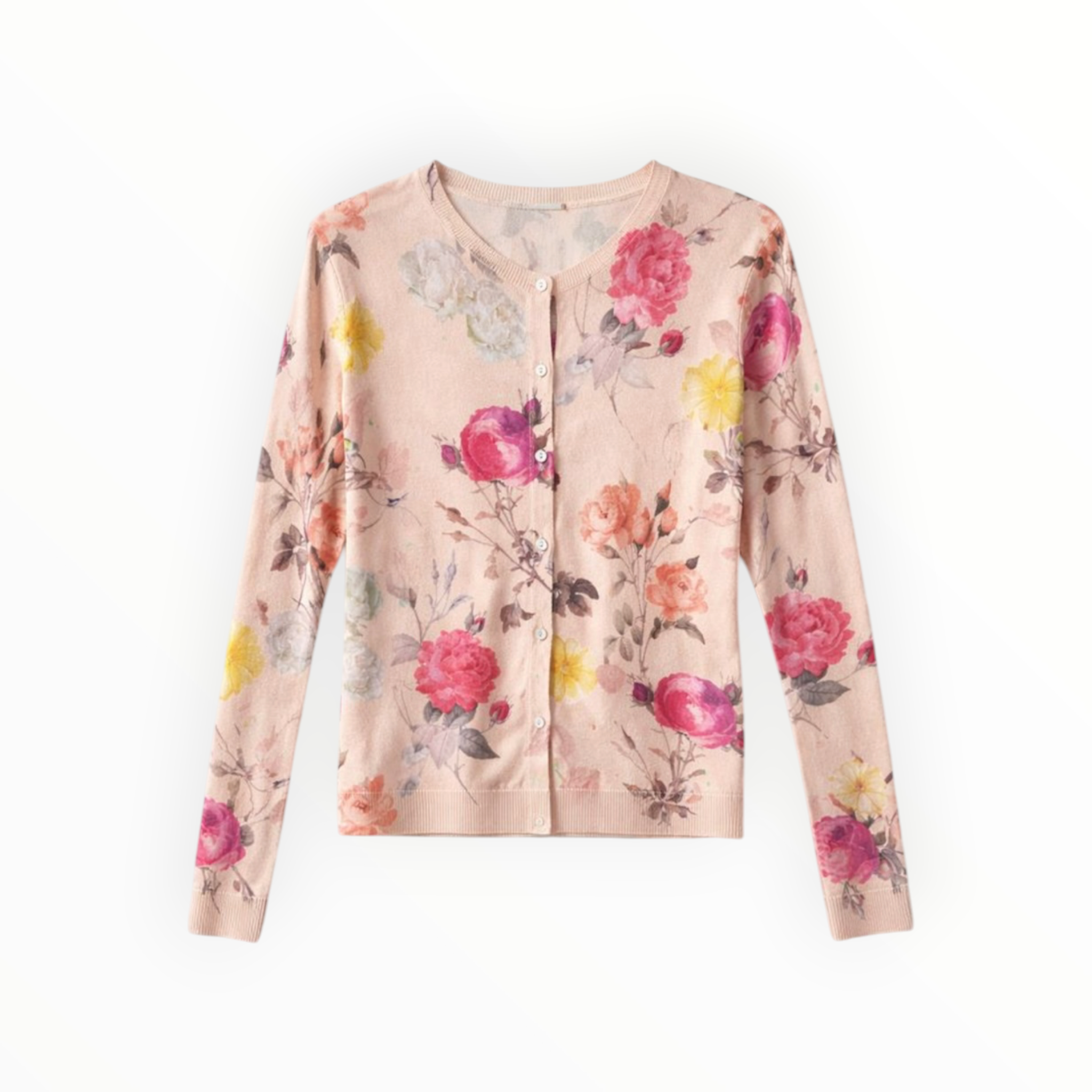 in bed with yOu Rose Print Cardigan