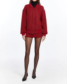 Amanda Uprichard Vero Bomber Jacket - Durham Tweed