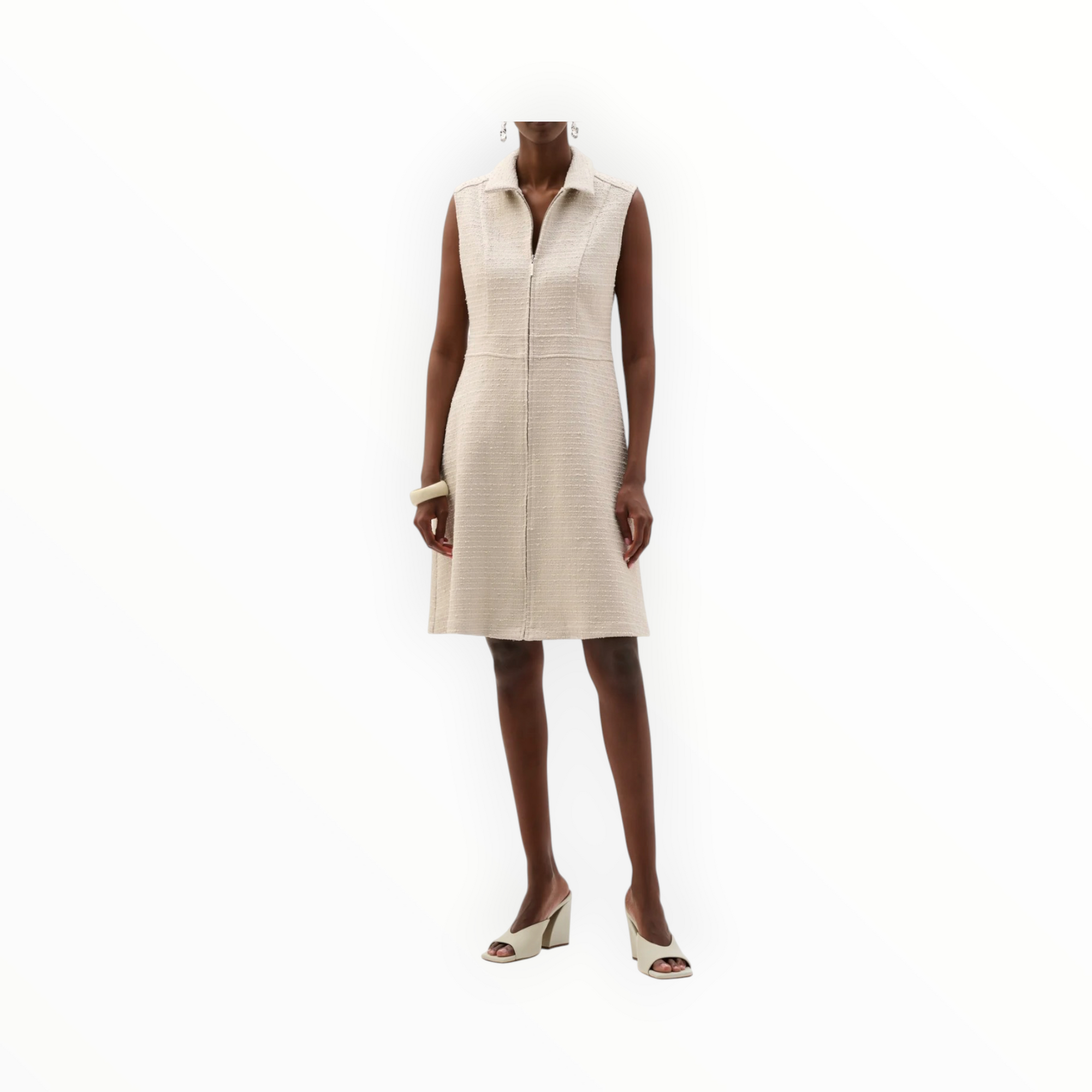 Joseph Ribkoff Front Zip Dress - Moonstone