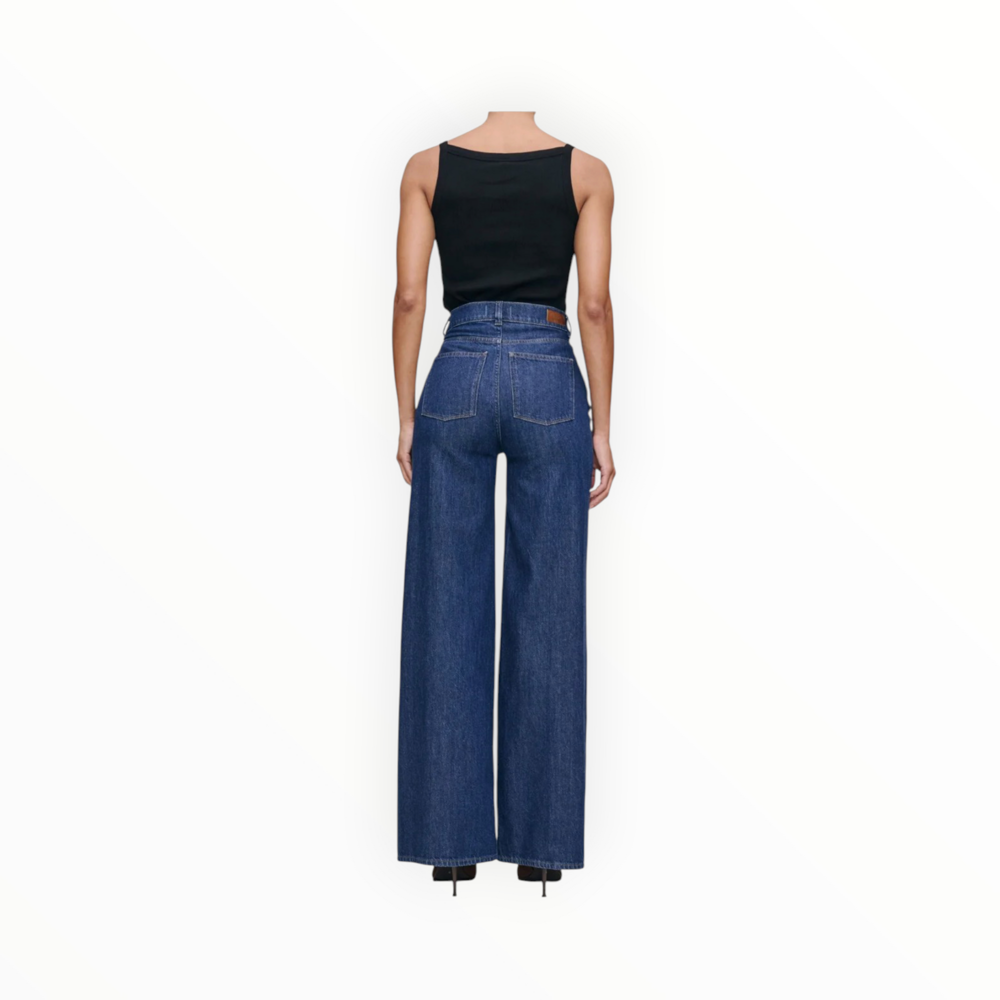 DL1961 Hepburn Wide Leg High Rise 32" - Inkwell Aura