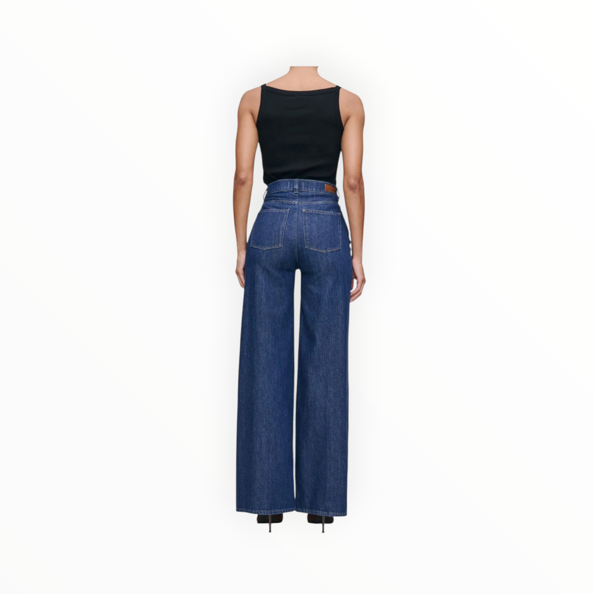 DL1961 Hepburn Wide Leg High Rise 32" - Inkwell Aura
