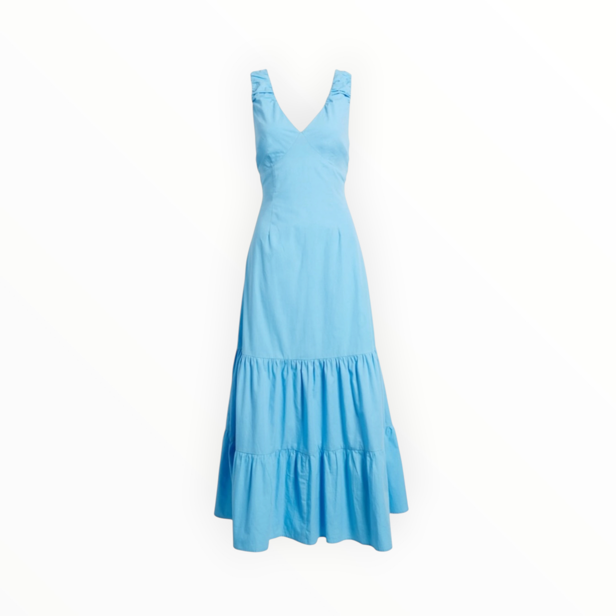 Du Paradis Rio Tiered Sleeveless Dress - Horizon Blue