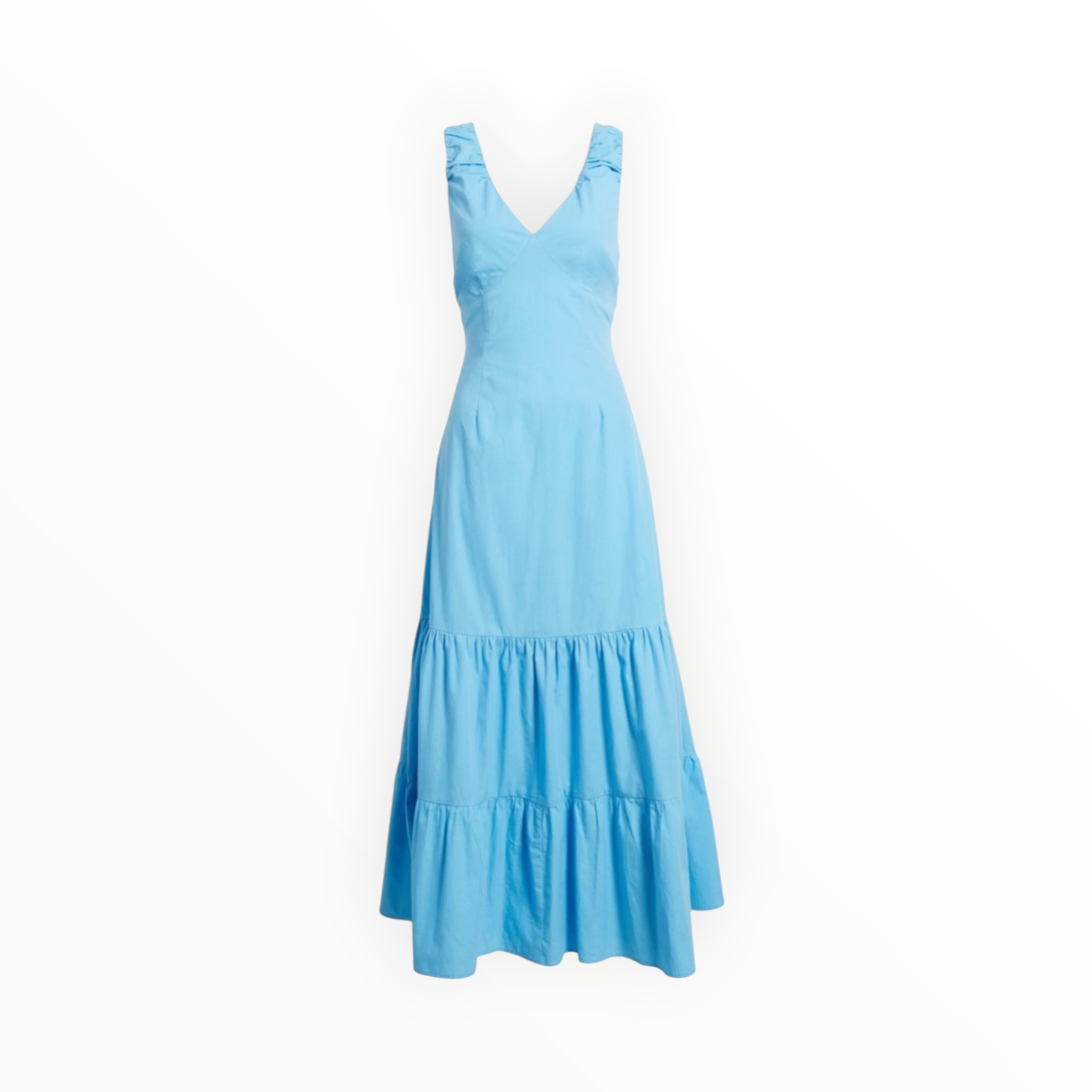 Du Paradis Rio Tiered Sleeveless Dress - Horizon Blue