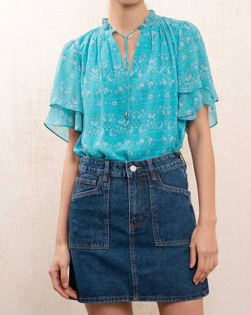 Vanessa Bruno Stelie Shirt - Turquoise