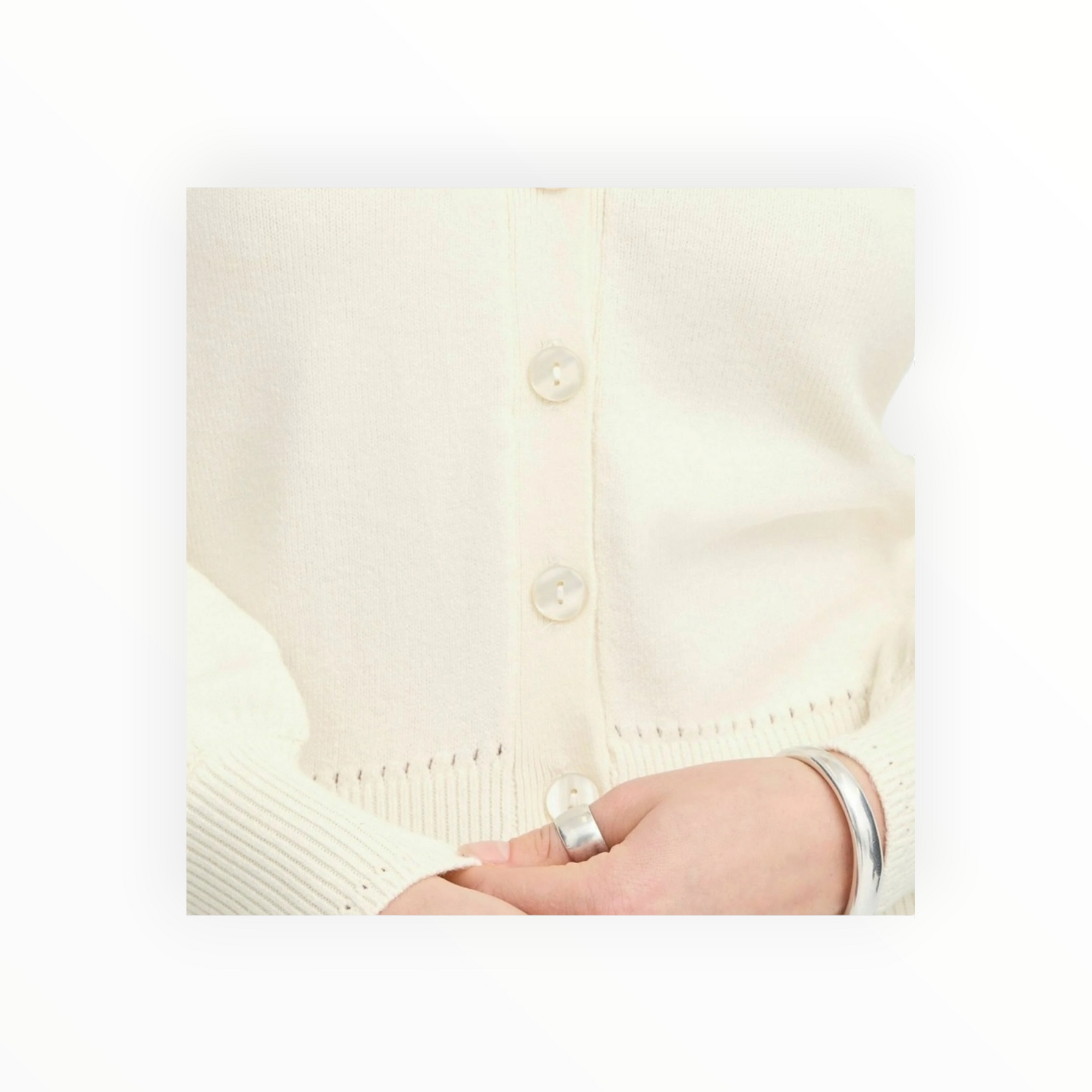 ICHI Ihsella Cardigan - Birch