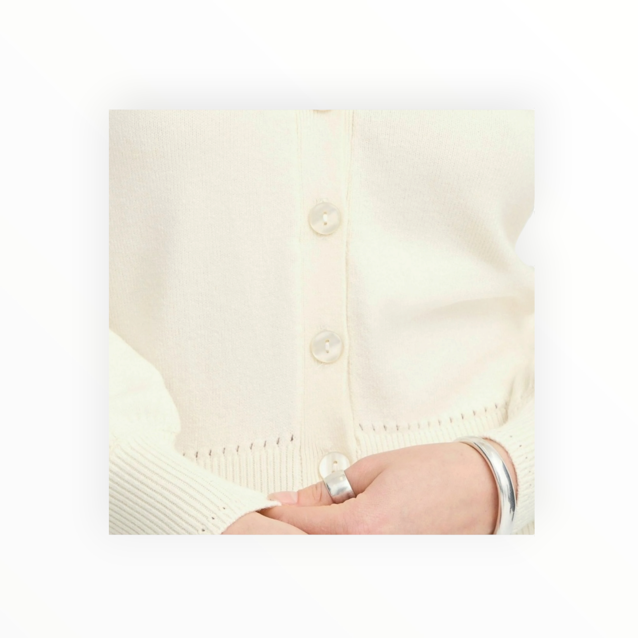ICHI Ihsella Cardigan - Birch