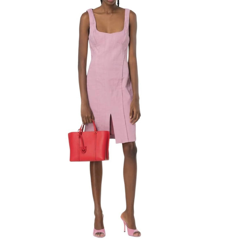 PINKO Alfeo Linen Dress - Pink