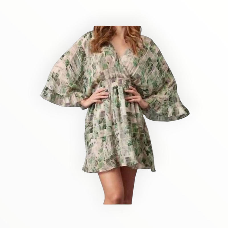 Lola & Sophie Batwing Dress - Olive