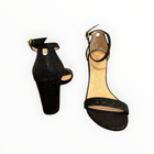 Stuart Weitzman Nearly Nude Strap Sandal - Black Disco