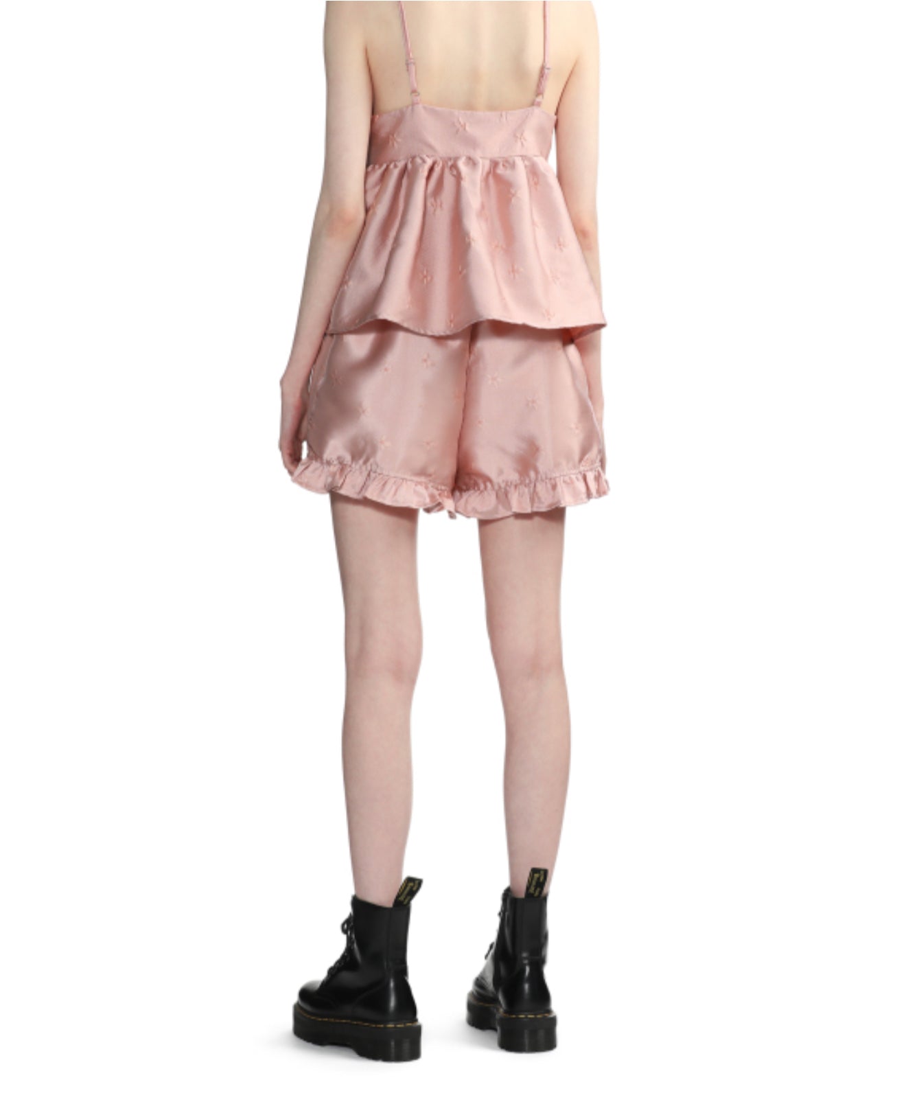 Sister Jane Jacquard Tulip Shorts - Pale Pink