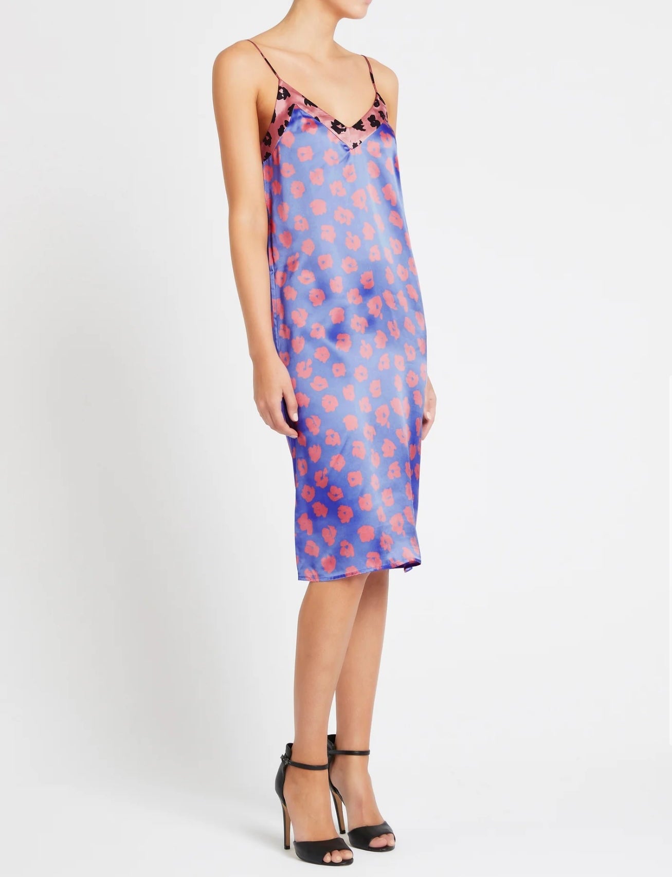 Equipment Jules Slip Dress - Sahara Sky/Apricot Rose