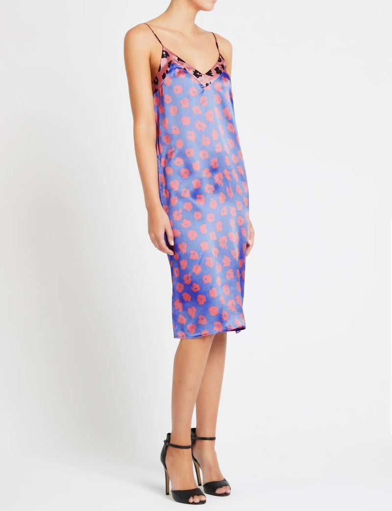 Equipment Jules Slip Dress - Sahara Sky/Apricot Rose