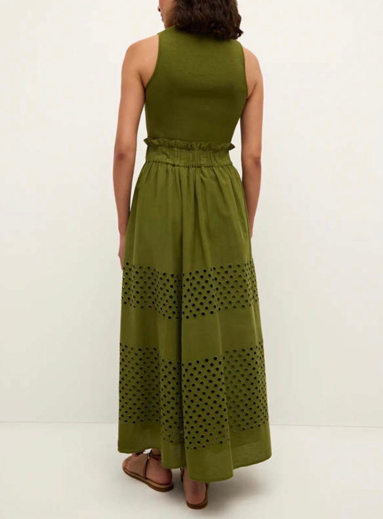 Marie Oliver Draper Skirt - Pesto