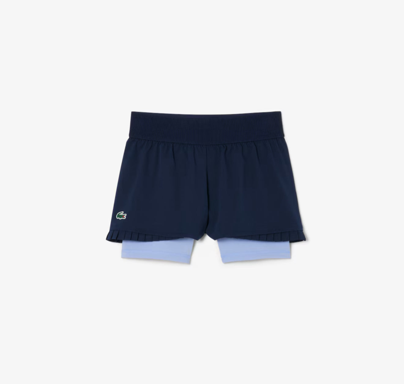 Lacoste Pleated Lined Tennis Shorts - Marine