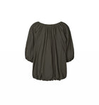 Rabens Saloner Rachelle Voile Cloud Blouse - Pirate Black