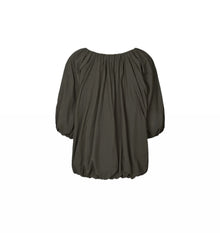 Rabens Saloner Rachelle Voile Cloud Blouse - Pirate Black