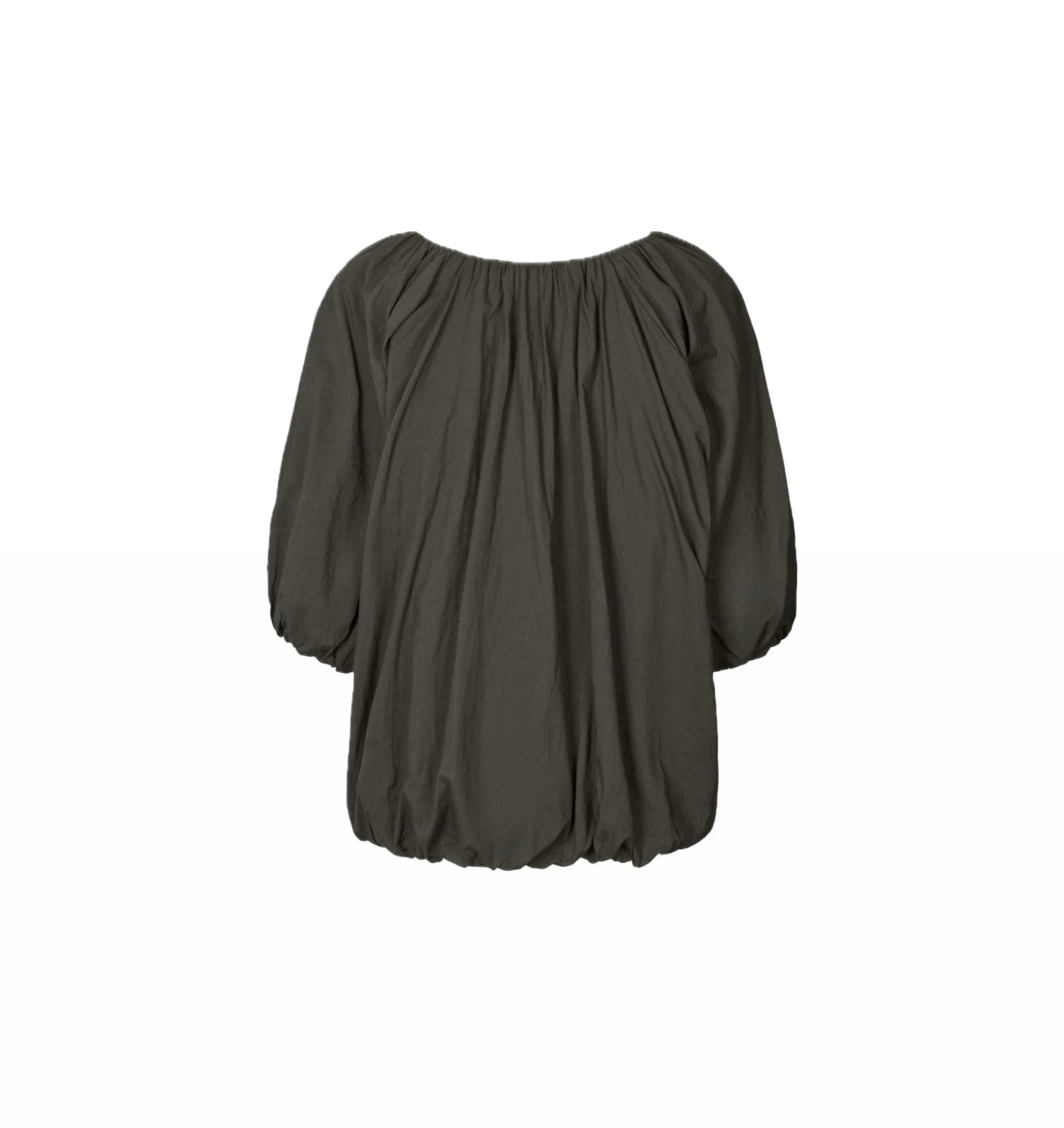Rabens Saloner Rachelle Voile Cloud Blouse - Pirate Black