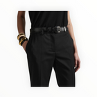 Barbara Bui Lizard Embossed Medium Belt - Black
