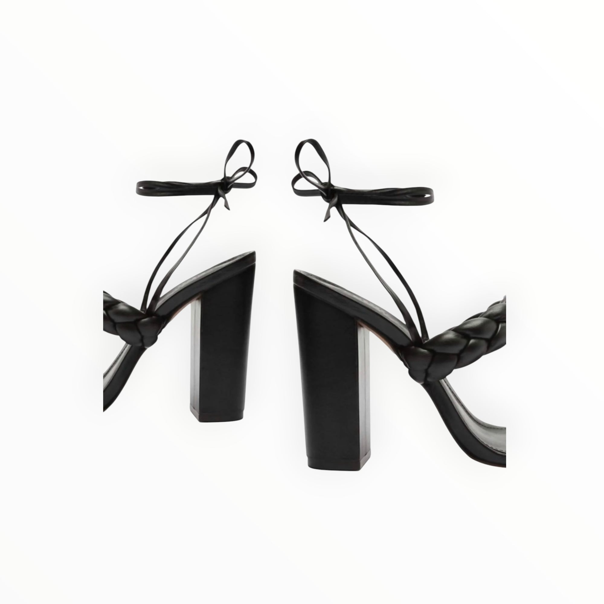 Schutz Zarda High Block Heels - Black