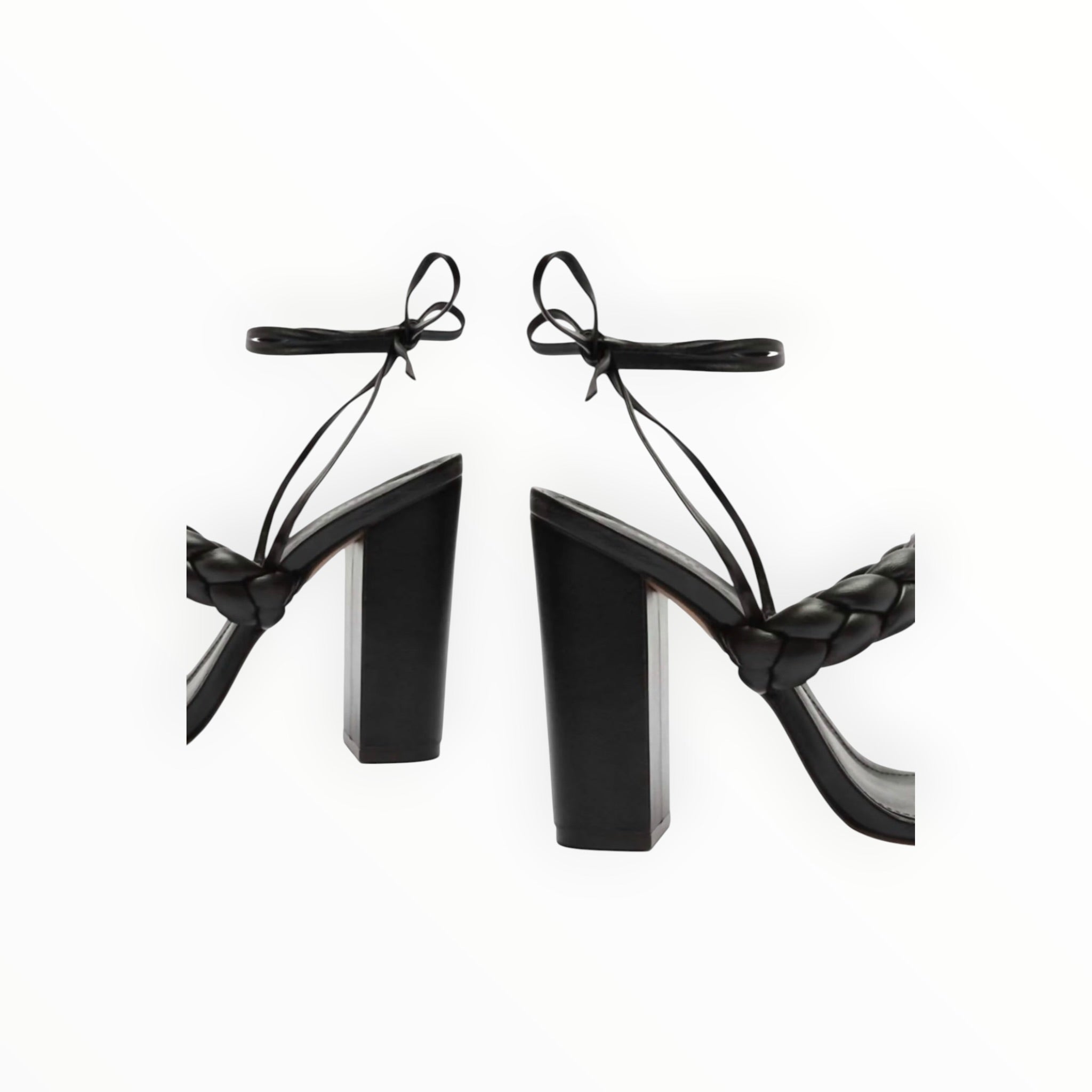 Schutz Zarda High Block Heels - Black