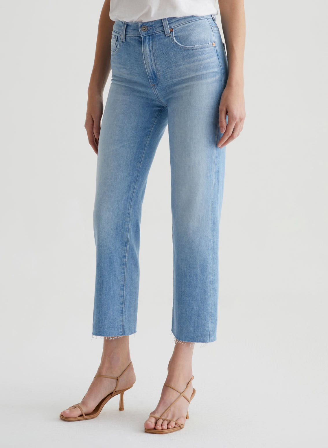 AG Jeans Brinley Crop Mid-Rise Straight - Dana Point