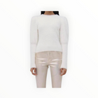 Jonathan Simkhai Levy Fuzzy Knit Pullover - Ivory
