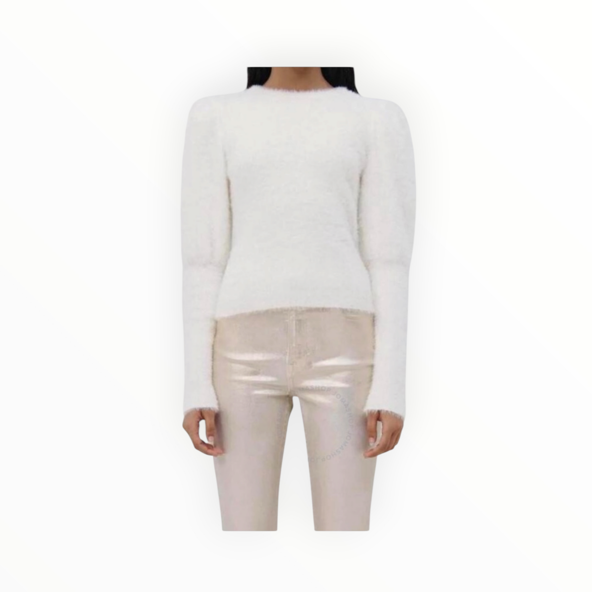 Jonathan Simkhai Levy Fuzzy Knit Pullover - Ivory