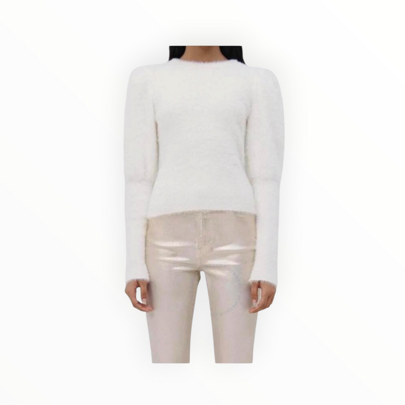 Jonathan Simkhai Levy Fuzzy Knit Pullover - Ivory