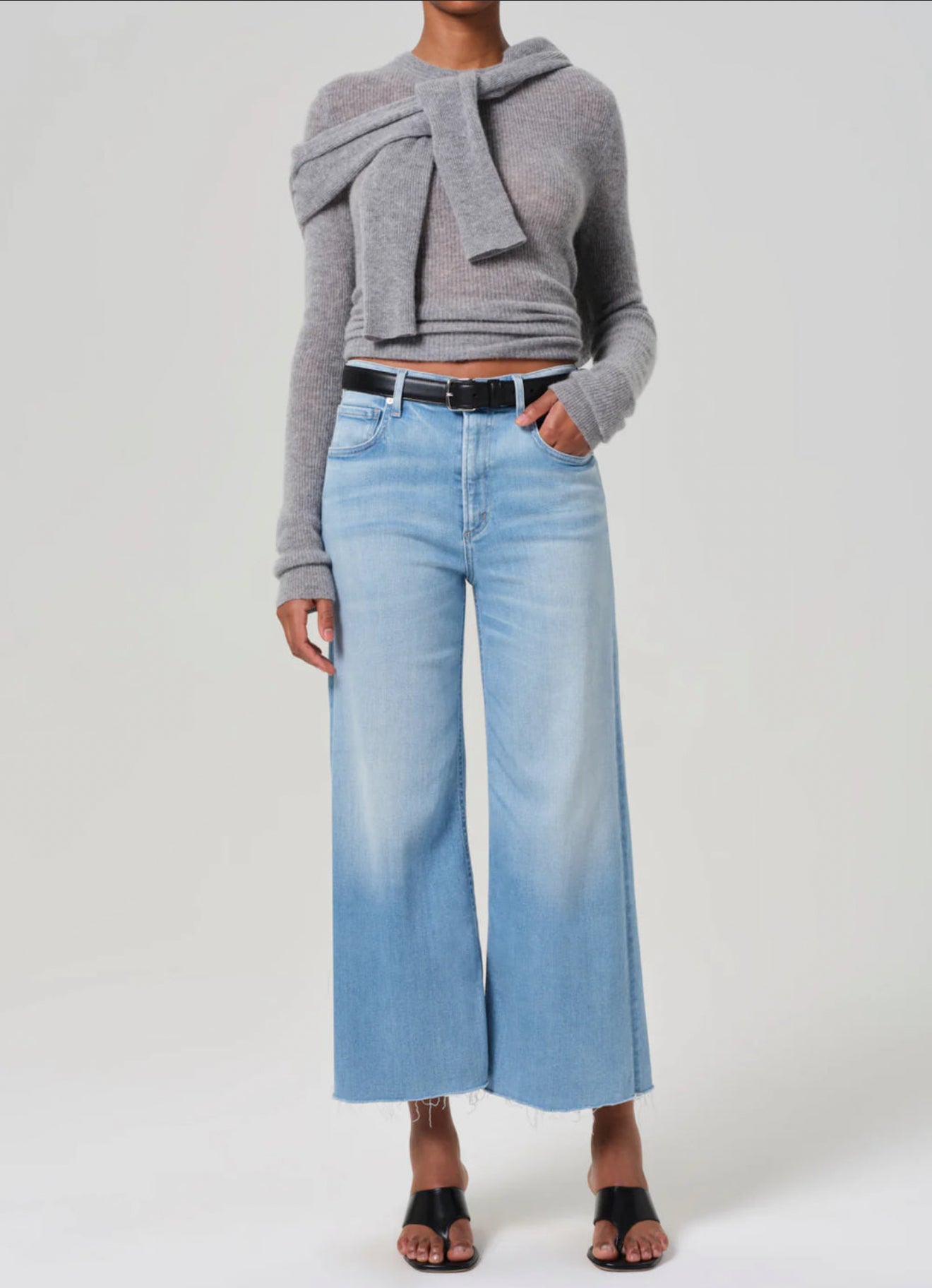 Citizens of Humanity Lyra Wide- Leg Crop - Belmont