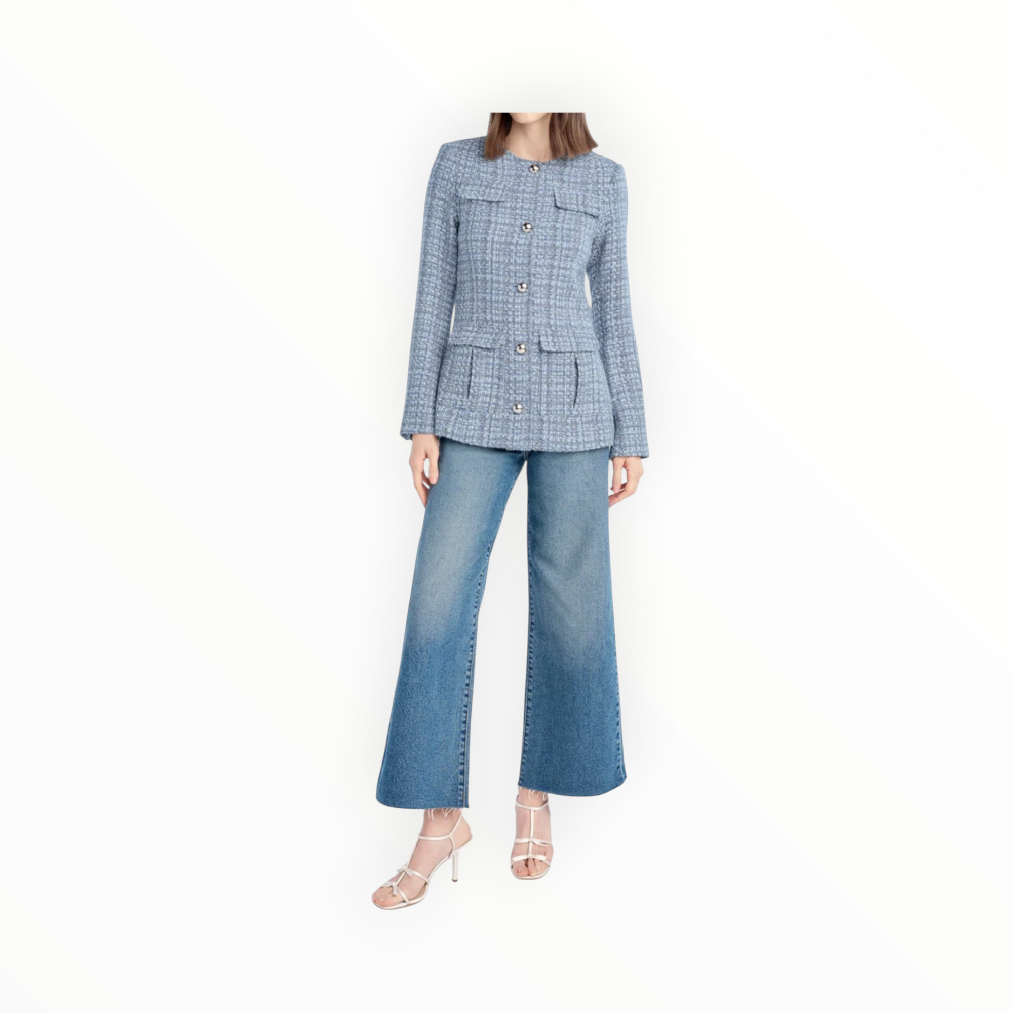 Favorite Daughter Mischa Super High Rise Wide Leg Ankle - Rio