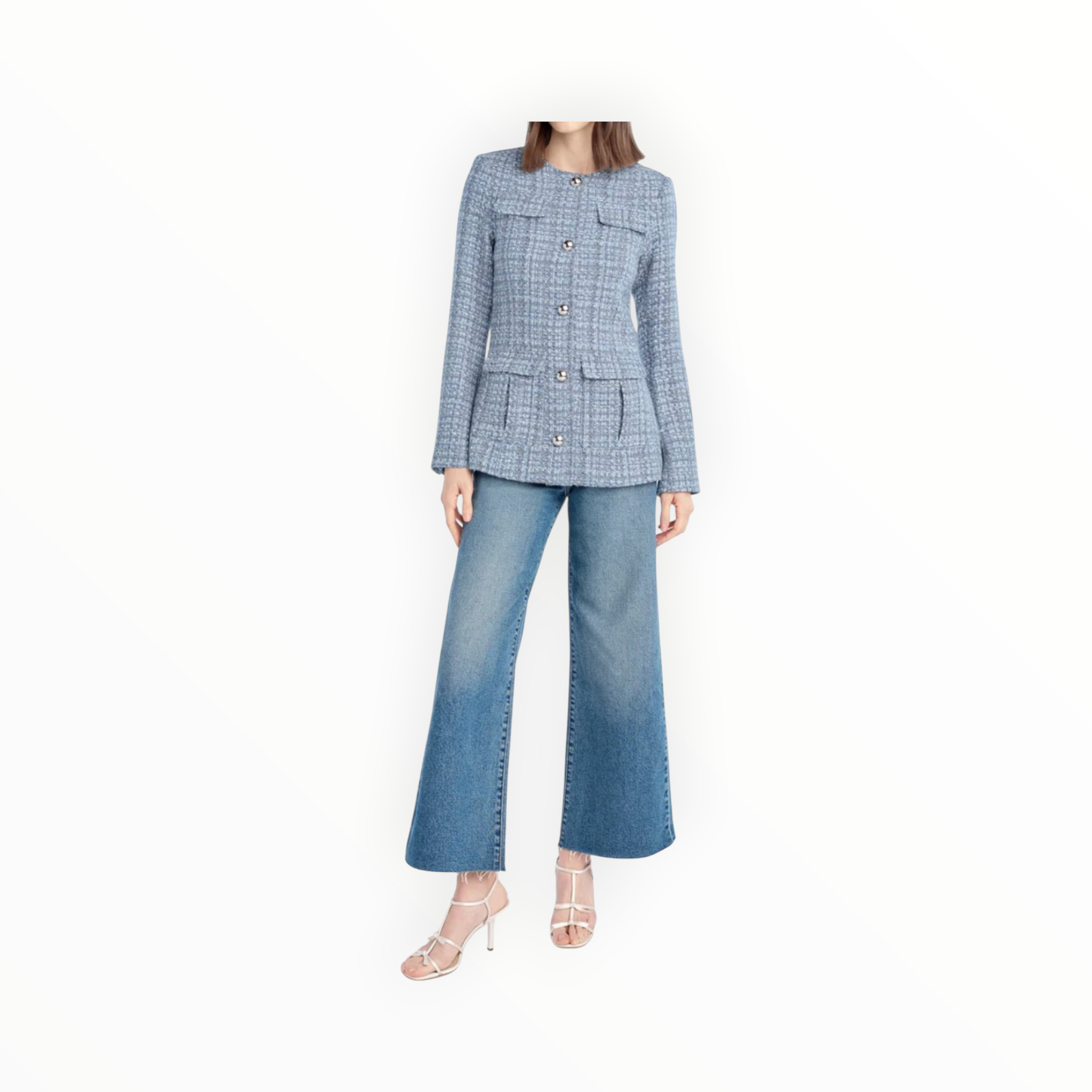 Favorite Daughter Mischa Super High Rise Wide Leg Ankle - Rio
