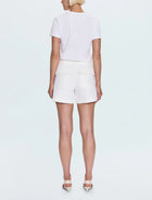Pistola Marissa High Rise Utility Shorts - White