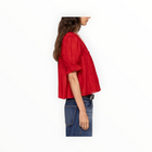 Sea New York Imogen Solid Short Sleeve Top - Red