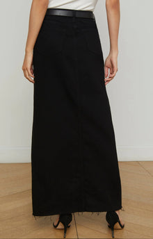 L'Agence Rysa Denim Maxi Skirt - Noir