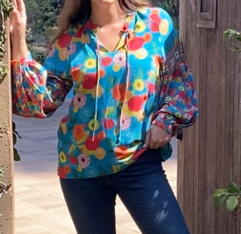 Emily Lovelock Emma Blouse - Blue