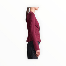 Apiece Apart Long Sleeve Volta Top - Cherry