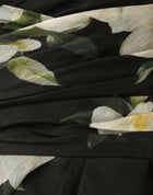 Zimmermann Harmony Drape Mini Dress - Black Magnolia