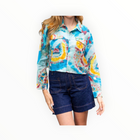 Love The Label Rachael Sari Top - Canary Tie Dye