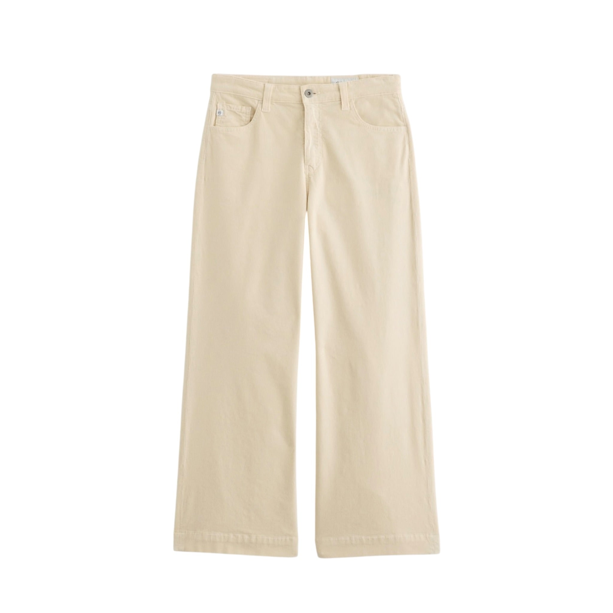 Saige Wide Leg Crop Corduroy Pant - Opal Stone