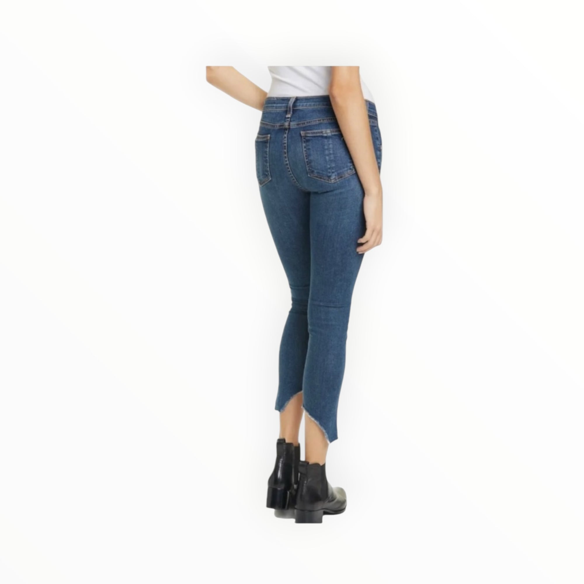 rag & bone Cate Step Hem Ankle Skinny Jeans - Hampton