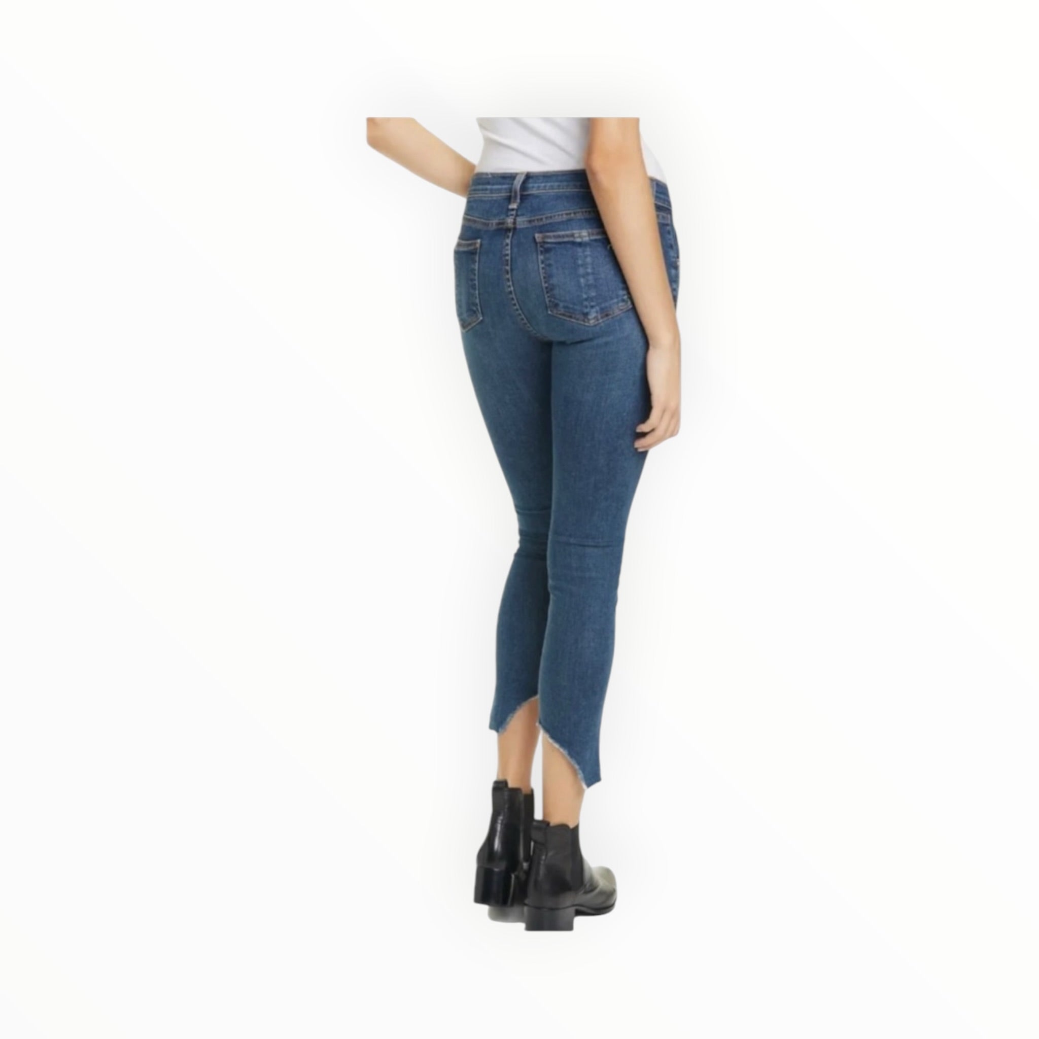 rag & bone Cate Step Hem Ankle Skinny Jeans - Hampton