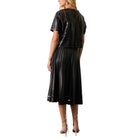 Caballero Alana Skirt - Black Vegan Leather