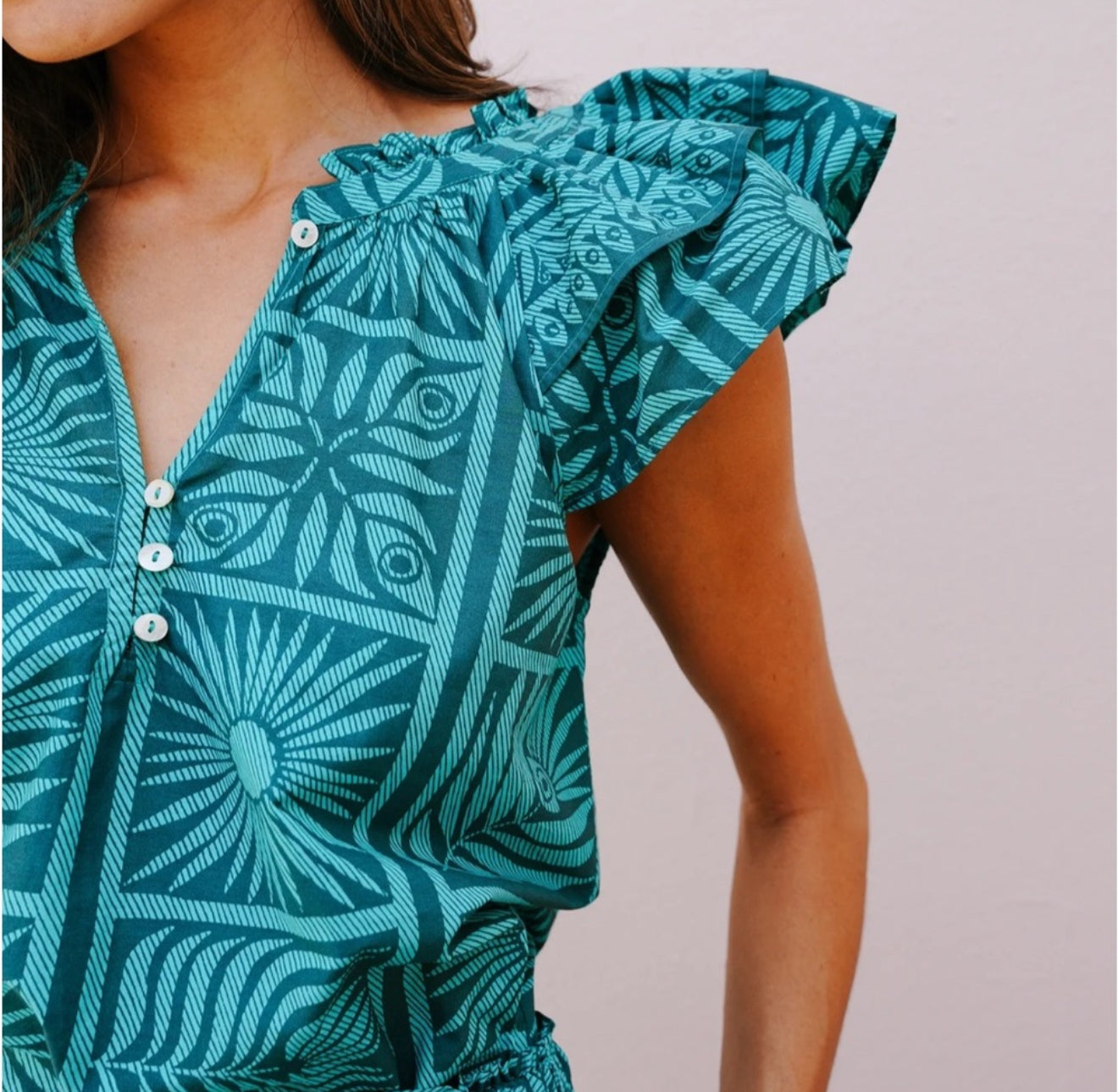 Omika Wilora Blouse - Tashi Palm