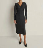 Nation Ltd Sandrine Midi Dress - Heather Charcoal