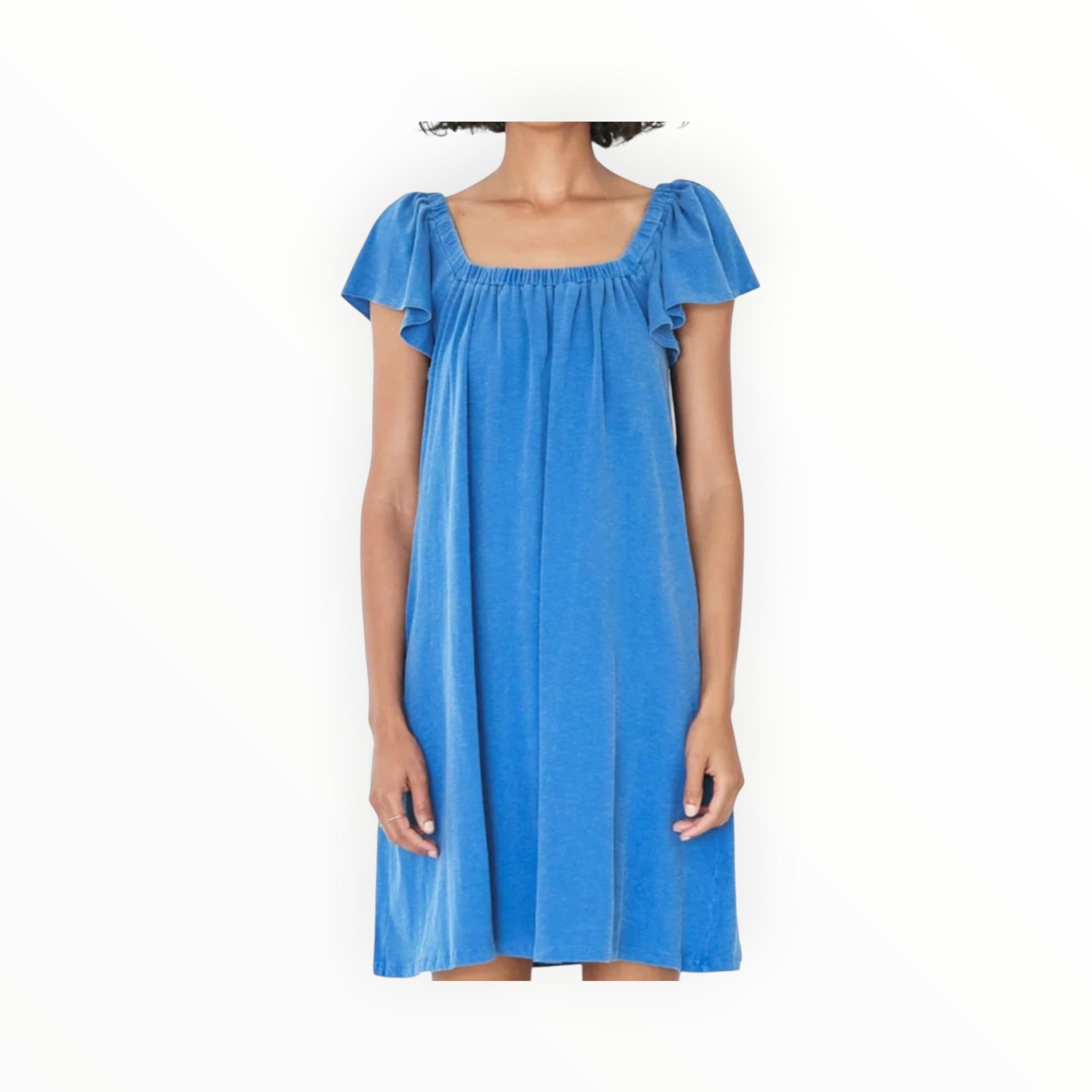 Sundry Mini Trapeze Dress - Royal Blue