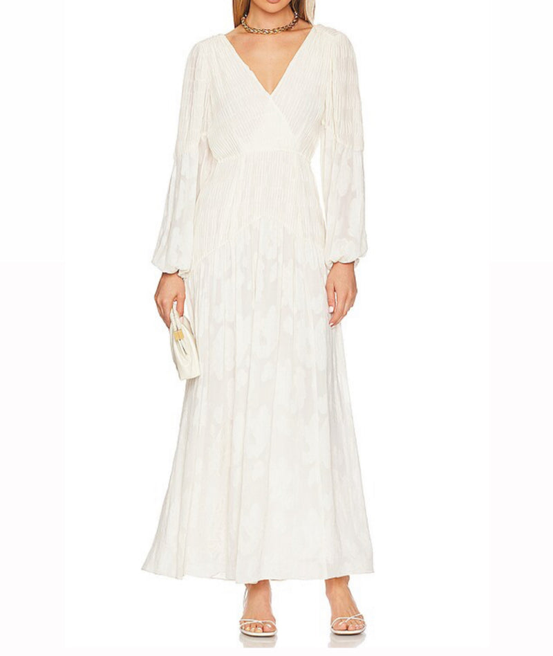 LoveShackFancy Lexia Dress - Antique White