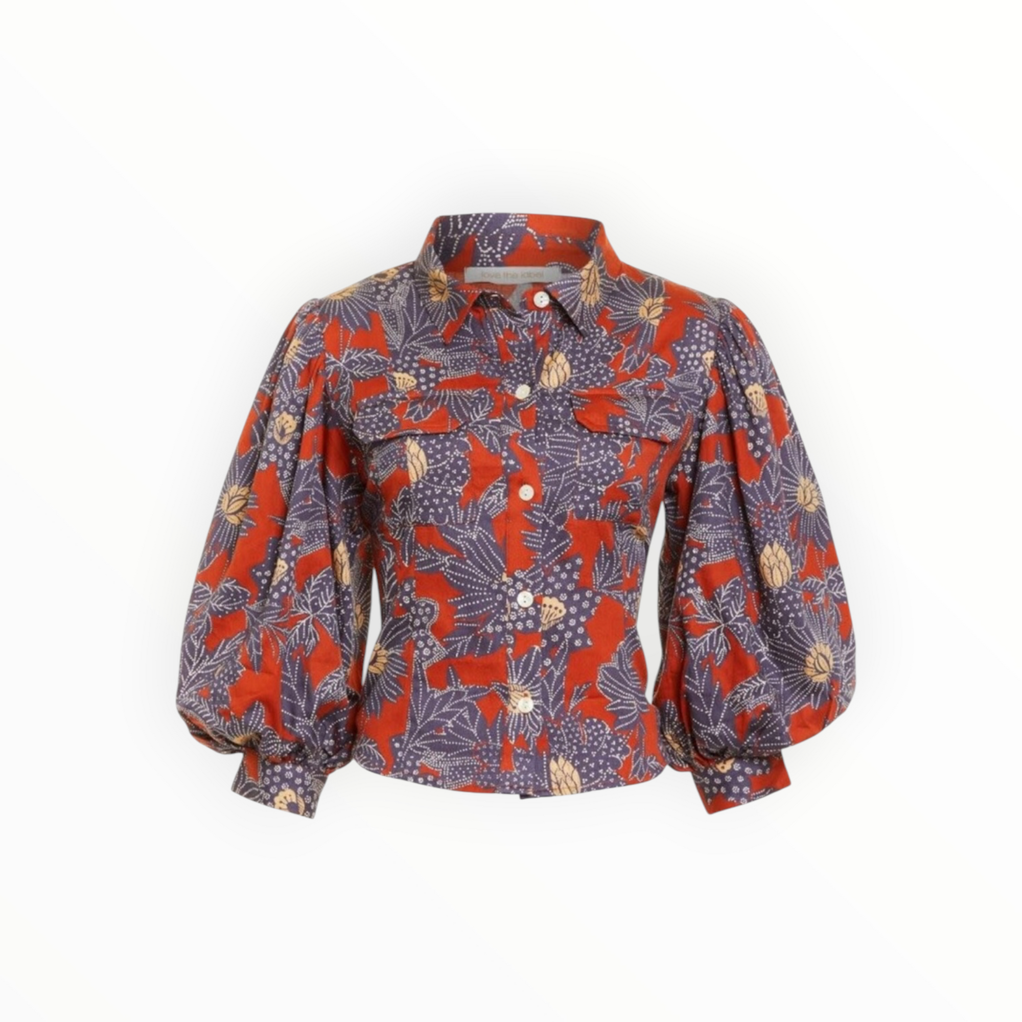 Love the Label Sula Top - Khushi Plum Print