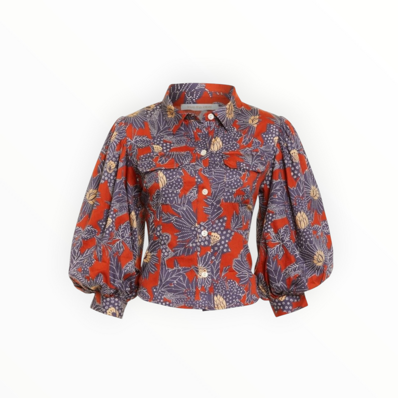 Love the Label Sula Top - Khushi Plum Print