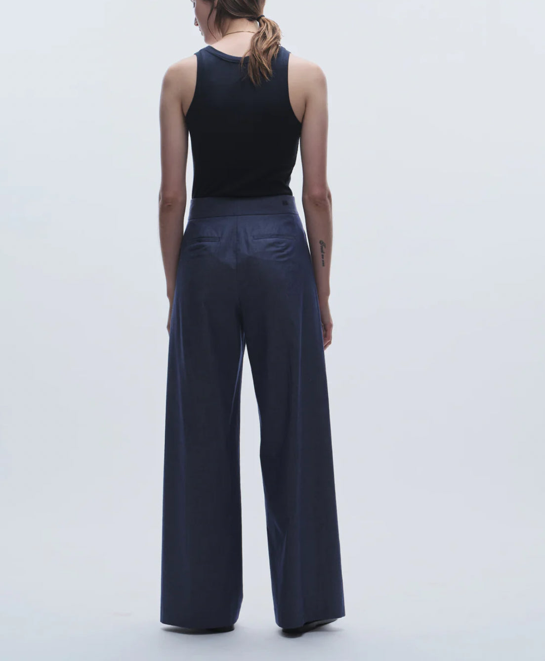 saint art Neve Trouser - Chambray Denim