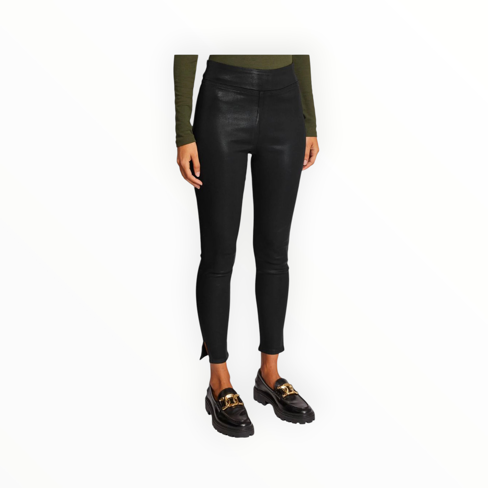 Frame The Jetset Skinny Crop - Noir Coated